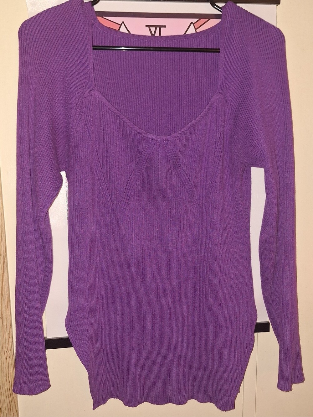 Purple Sweater Top